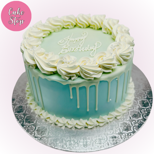 Blue Birthday Bliss Flavoured Cake
