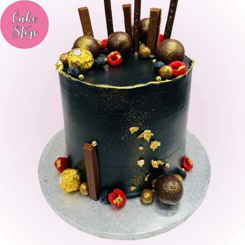 Dark Chocolate Luxe Birthday Cake