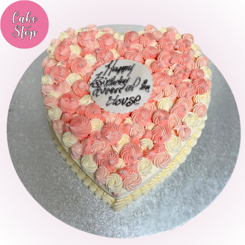 Heart of Roses Anniversary Cake